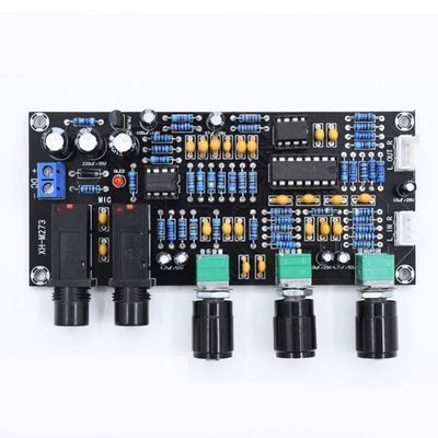 PT2399 NE5532 Карта усилителя микрофона с рабочим напряжением DC12-24V для усиления стерео аудио