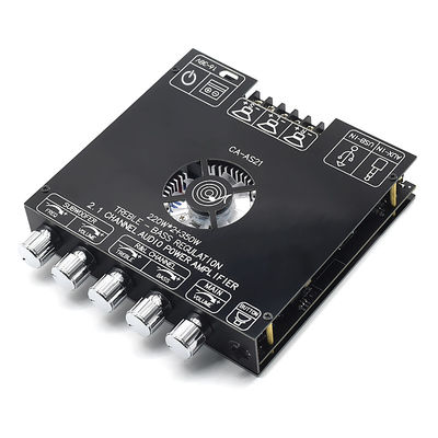 ZK-AS21 2.1 Канал Дигитальный усилитель мощности Модуль 220W*2+350W Высокий низкий тон Субвуфер TPA3255 BT Домашний аудио AS21