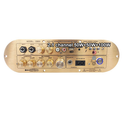 Высокопроизводительный домашний усилитель D900 2x50W+100W с импортированной платой IC Bluetooth 2.1 канал