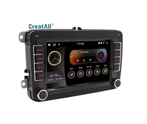Creatall для Volkswagen 7-дюймовая навигация Android GPS Carplay Dashboard беспроводное центральное управление Все в одном устройстве 1 год
