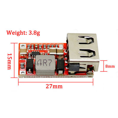Модуль силы 12V/24V конвертера 12v 5v самца оленя DC понижение к модулю силы DC модуля 6-24V заряжателя USB АВТОМОБИЛЯ 5V 3A понижение