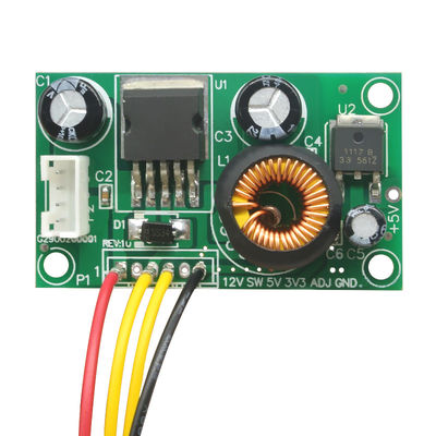 CA-1233 12V к 5V к модулю преобразования напряжения тока доски электропитания 3.3V LCD с модулем провода DC-DC понижение
