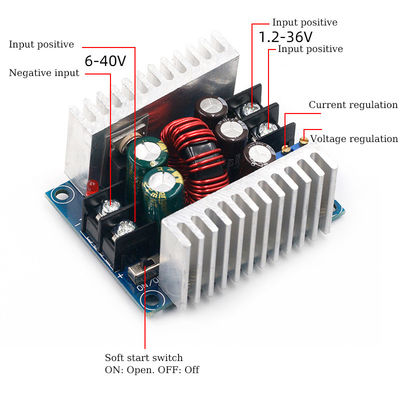 Самца оленя напряжения тока конвертера DC 300W 20A модуль электропитания источника постоянн понижение настоящий