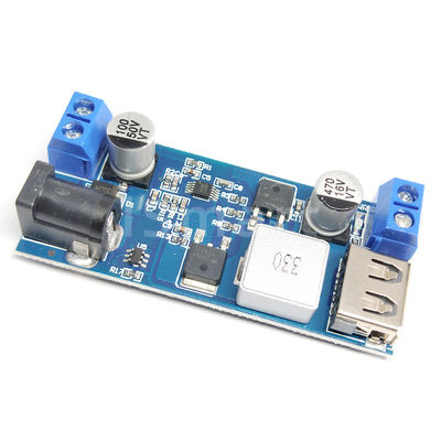 USB конвертера самца оленя электропитания DC 24V 12V 5V 5A понижение
