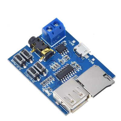 MP3 декодерная плата с 2W моноусилителем TF-картой и режимом воспроизведения U-диска для 3,7V литийного батареи