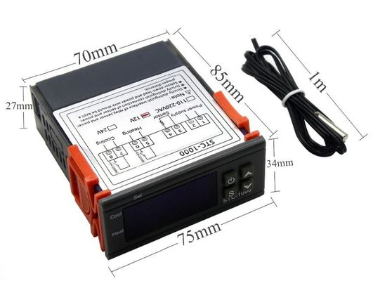 STC-1000 AC 110V-220V Цифровой регулятор температуры влажности Система мониторинга термостата