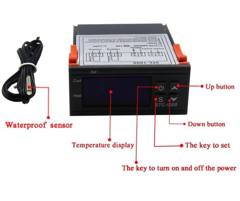 STC-1000 AC 110V-220V Цифровой регулятор температуры влажности Система мониторинга термостата