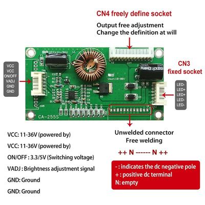 CA255S LED Driver Board Универсальный 10-48 дюймовый телевизор с постоянным током