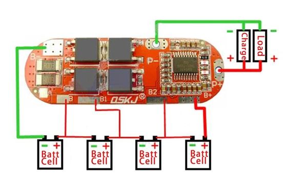 Конвертер Dc Dc зарядной панели PCM 4S 20A Bms PCB Creatall