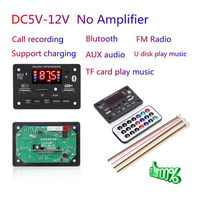 USB автомобиля модуля доски расшифровывать Mp3 6V 12V Bluetooth 5,0 беспроводной