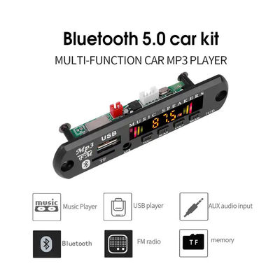 Модуль декодера аудио Bluetooth MP3 WMA с FM-радио и дистанционным управлением