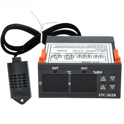 DC 12V 24V AC 220V регулятора влажности STC-3028 и температуры