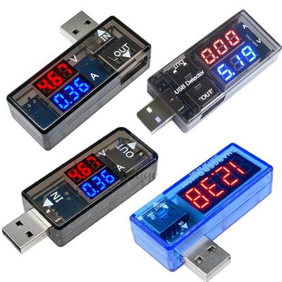 Поручая порт USB вольтметра амперметра цифров детектора теста двойной