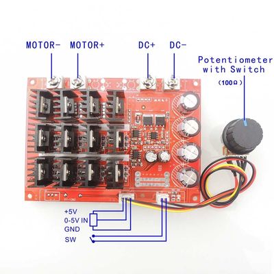 Регулятор HHO PWM RC 12V 24V 48V 3000W скорости мотора DC 10-50V 60A PWM
