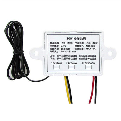 Регулятор температуры 10A цифрового дисплея NTC10K 12V 24V 110V~220V