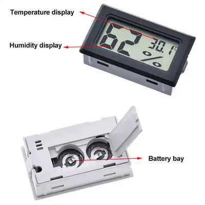 Крытые мини батареи кнопки DC 1.5V LR44 влагомера 2 LCD цифров термо-