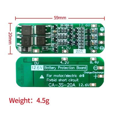 CA-3S-20A-E 11.1V 12V 12.6V BMS Battery Protection Board Модуль защиты батареи литий 3s BMS