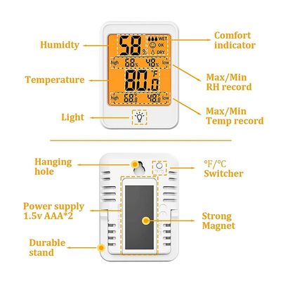 Метр 10% влажности комнатной температуры LCD - 99%RH -4F-158F