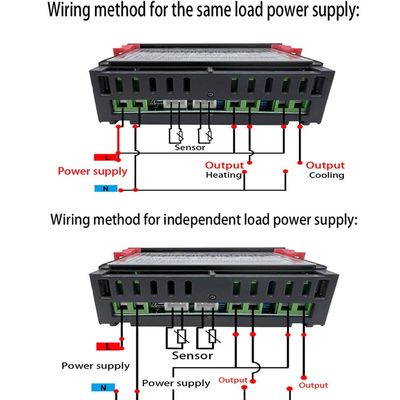 Реле регулятора 2 цифрового термометра STC-3008 вывело наружу с зондом 12V 24V 220V