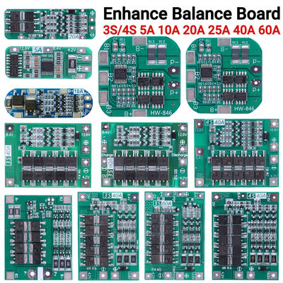 3S 4S 25A 40A 60A BMS батарейная панель защиты Литий-ионная батарея зарядная панель