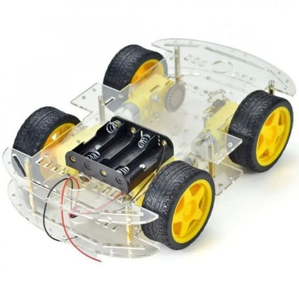 Более длинная версия 4WD Smart Robot Car Chassis Kit 4 колеса двойной слой