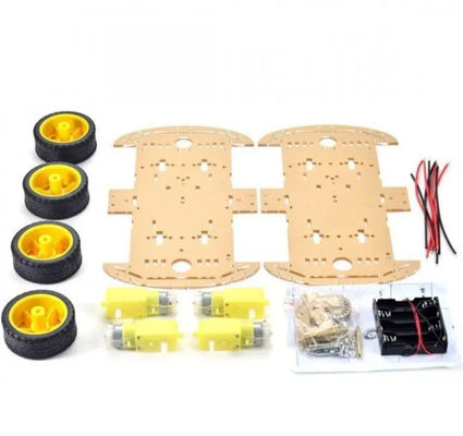 Более длинная версия 4WD Smart Robot Car Chassis Kit 4 колеса двойной слой