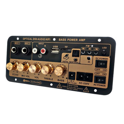 D50 Усилительная панель с оптическим аудио Bluetooth AMP USB FM Radio TF Player DIY Audio Subwoofer Car