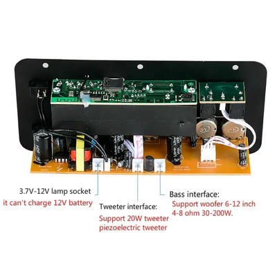 D10 Digital Power Amplifier Board с выходной мощностью 30-120 Вт Bluetooth 5.0 и двойным микрофоном для субвуфера и караоке