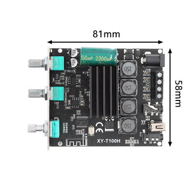 XY-T100H Bluetooth 5.0 Аудиоусилитель 100WX2 с Sinilink-APP Control и TPA3116D2 Стерео цифровой питанием