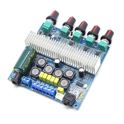 2.1 Усилитель HiFi Bluetooth 5.0 Аудиокарта с выходом 2*50W+100W и питанием DC12~24V