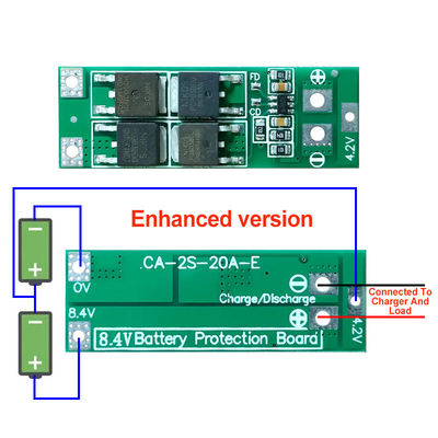 2S 20A 7.4V 8.4V 18650 Литиевая батарея Защитная панель Стандарт / Баланс Diy Bms Для 18650