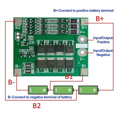 3S 25A Литий-ионный 18650 BMS PCM батарейный защитный щит с балансом для литий-ионных липо-аккумуляторов