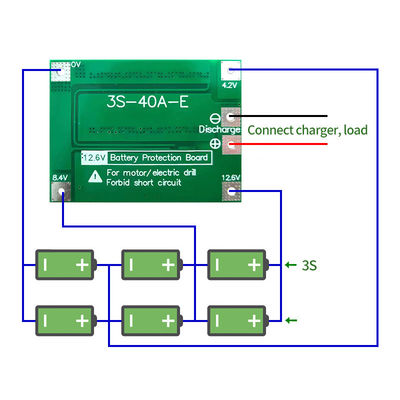 CA-3S-40A Литий-ионная батарея PCB BMS защитная панель