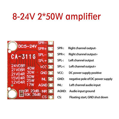 Доска 50W усилителя силы цифров модуля усилителя CA-3116 аудио