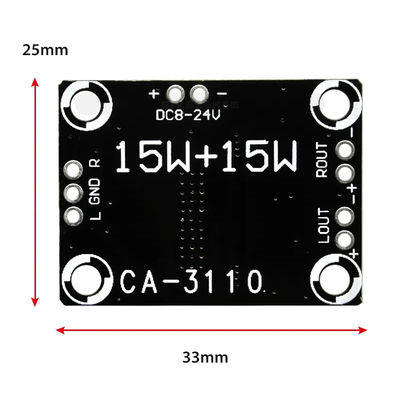 CA-3110 Цифровой усилитель аудиокарты 2x15W Стерео класс D 8-24V TPA3110 AMP