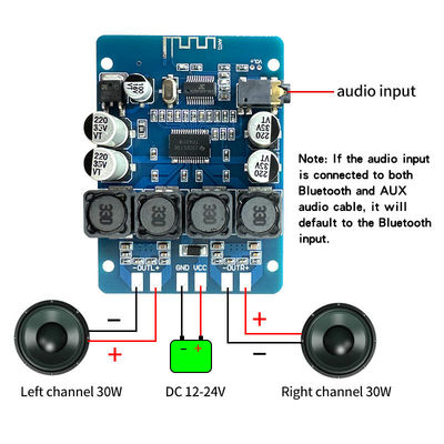 CA-3118B DIY BT Audio Board 2*30W Стерео цифровой усилитель питания DC 12-24V TPA3118