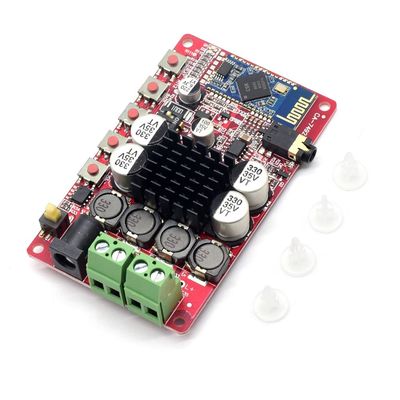 CA-7492B Модуль цифрового усилителя мощности BT с выходом CSR5.0 Bluetooth 2*50 Вт и питанием постоянного тока 8–24 В