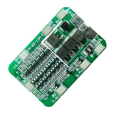 CA-6S-12A-E 24V PCB BMS защитная панель для 6 пакетов 18650 Li Ion Lithium батарейный модуль