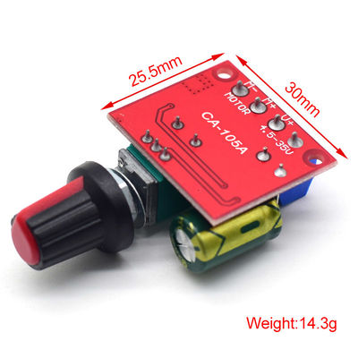CA-105A Mini 5A Dc Модуль регулировщика скорости двигателя Max 90W 3V-35V