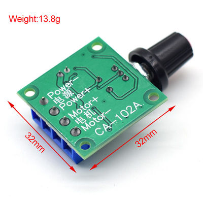 CA-102A PWM Моторный регулятор скорости 2A 30W 1.8V 3V 5V 6V 12V DC Моторный регулятор скорости