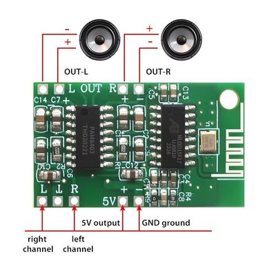 CA-8469 5 В класс D PAM8403 5,0 Bluetooth аудио модуль усилителя мощности плата цифровой компонент