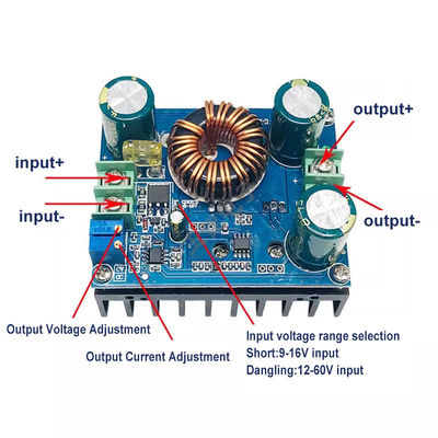 Модуль DC-DC Step Up 9v-60V до 12v-80V 48V Booster Converter для автомобильного светодиодного драйвера 600W