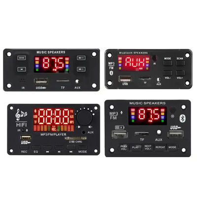 MP3 Player USB Module BT 5.0 MP3 Decoder Board FM AUX Радиозаписывающий усилитель мощности