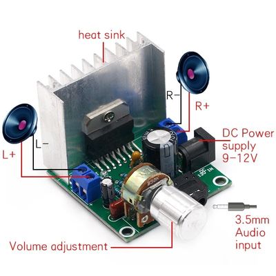 Модуль цифрового усилителя 15 Вт 15 Вт Двухканальные части для DIY Kit Аудиоусилителя