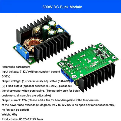 DC-DC 9A 300W Buck Converter 150W Boost Converter от 5-40в до 1,2-35в Модуль питания