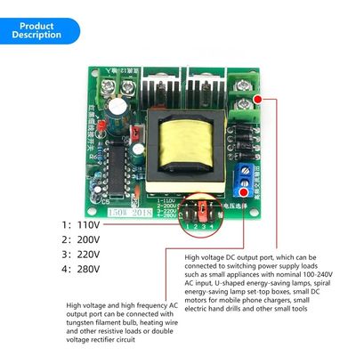 12V до 110V 200V 220V 280V 150W Инверторный трансформатор для батарейного инвертора