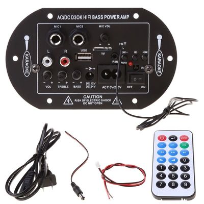 D3OK HIFI Bass Power Home Amplifier Board с 2 каналами Bluetooth 4.2 и 12V 24V 220V Аудиоусилители