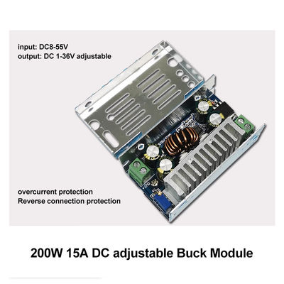 200 Вт постоянного тока-конкурентного тока Buck Module 15A Step-Down Converter от 8-55 В до 1-36 В со стандартной установкой