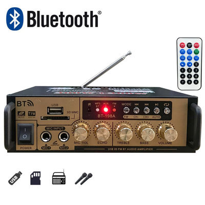 Домашний аудиоусилитель Mini 12V Lossless U Disk Radio с 2 каналами 2.0 и BT-картой