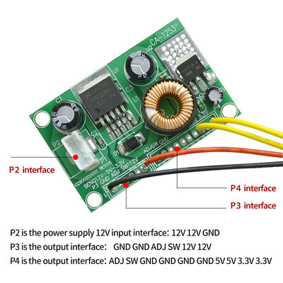 Модуль питания LCD от 12V до 5V до 3,3V Планшет преобразователя постоянного тока с интегрированной схемой